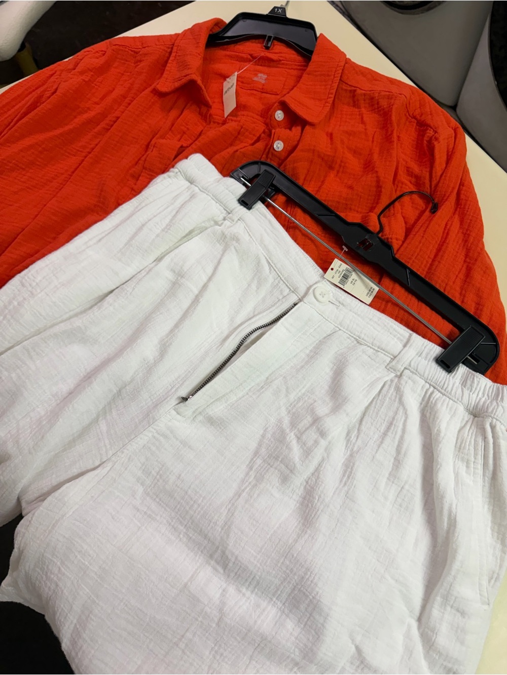 Aerie Gauzy Shirt and Shorts Set Size XL